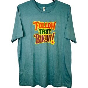 NWT Bella Canvas Teal “Follow That Bikini Shirt